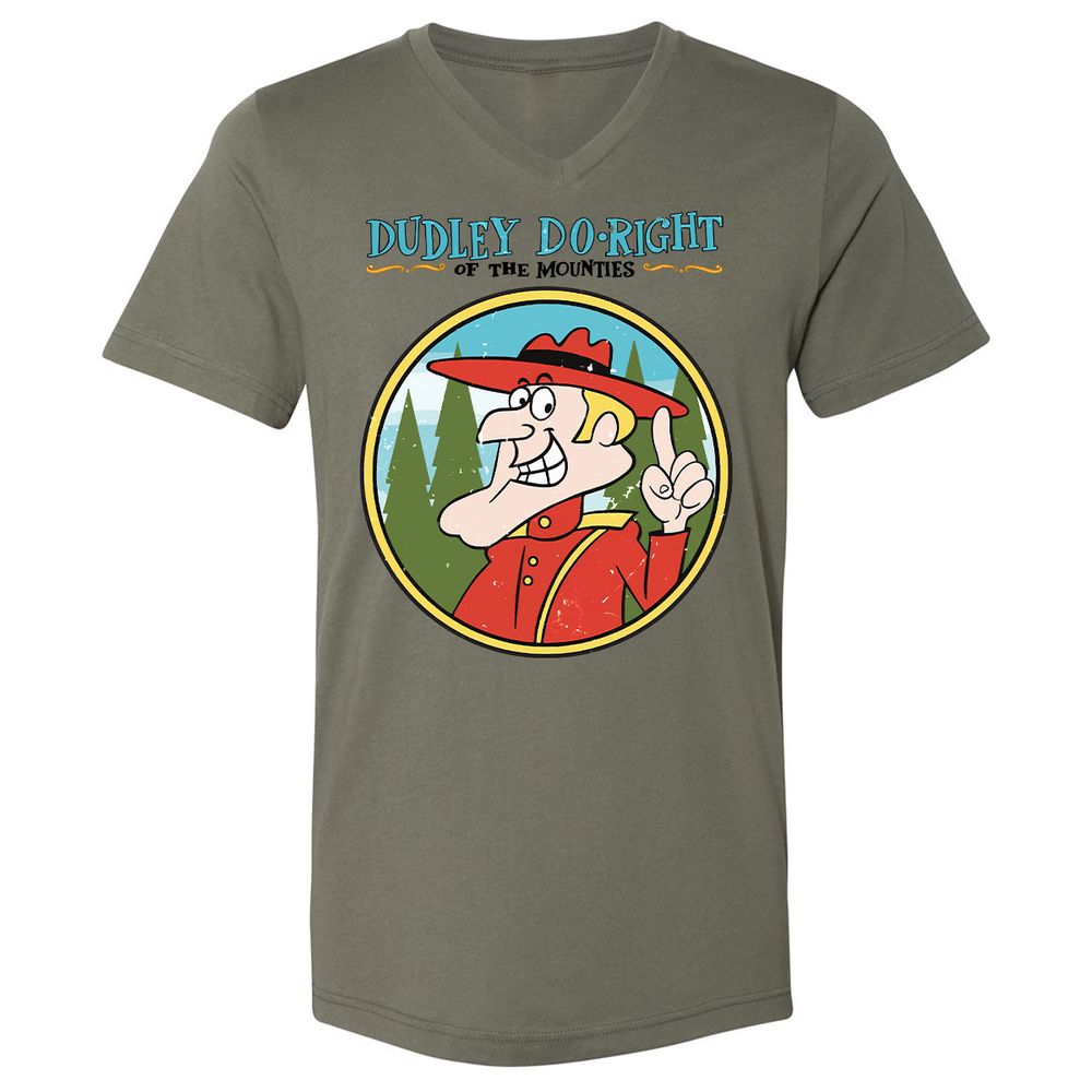 Unisex V-Neck T-Shirt - 6JEFTK17 - Military Green - 10