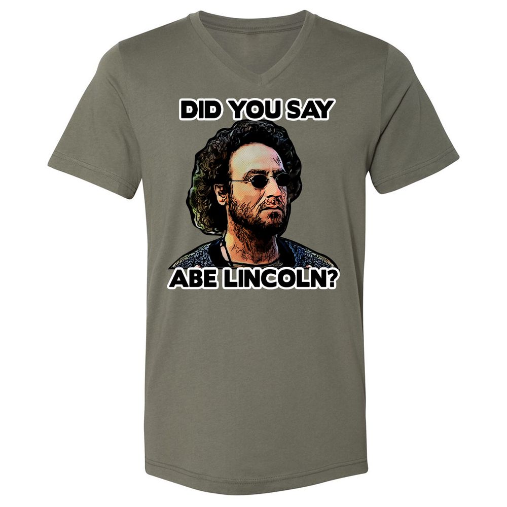 Unisex V-Neck T-Shirt - VZATASGL - Military Green - 10