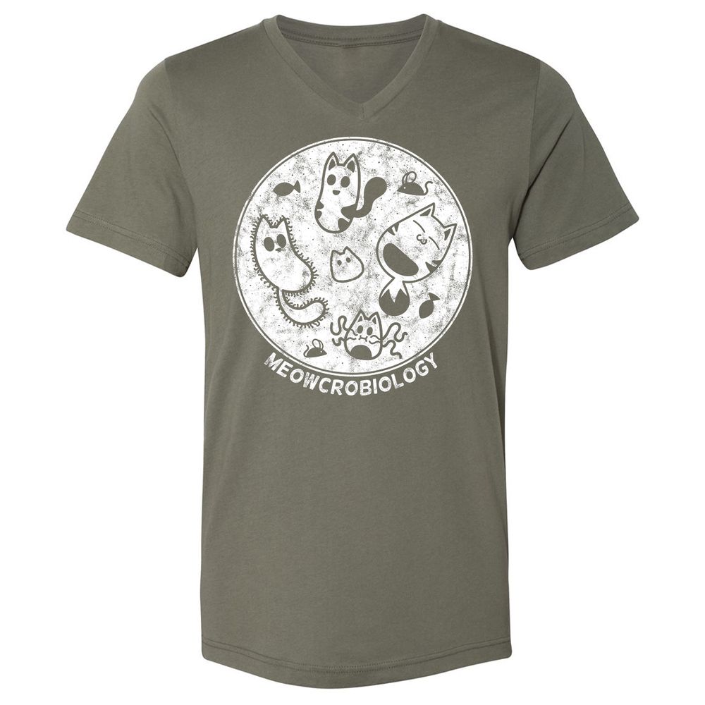 Unisex V-Neck T-Shirt - AYS5CEQH - Military Green - 10