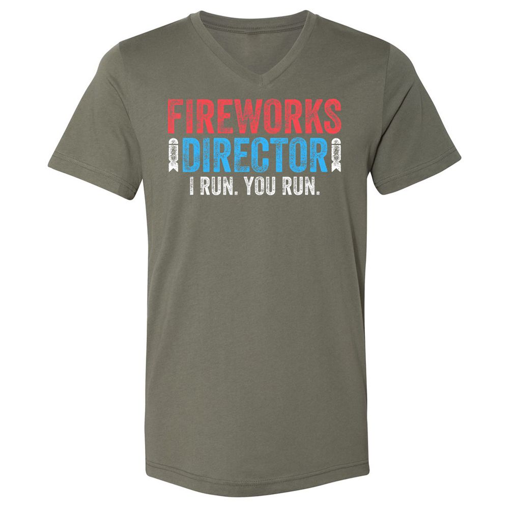 Unisex V-Neck T-Shirt - JLF2MWJB - Military Green - 10