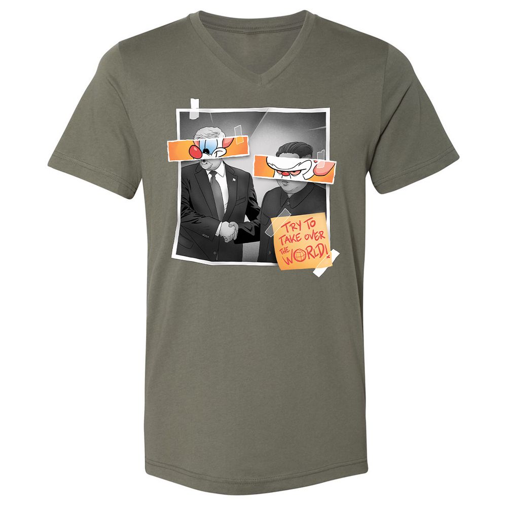 Unisex V-Neck T-Shirt - R3CK235M - Military Green - 10