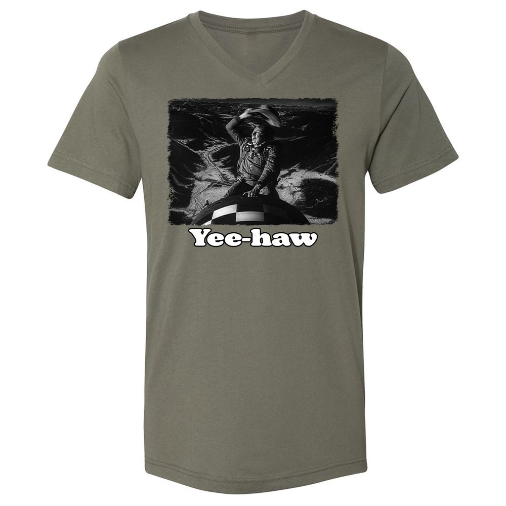 Unisex V-Neck T-Shirt - GTZPT6RW - Military Green - 10