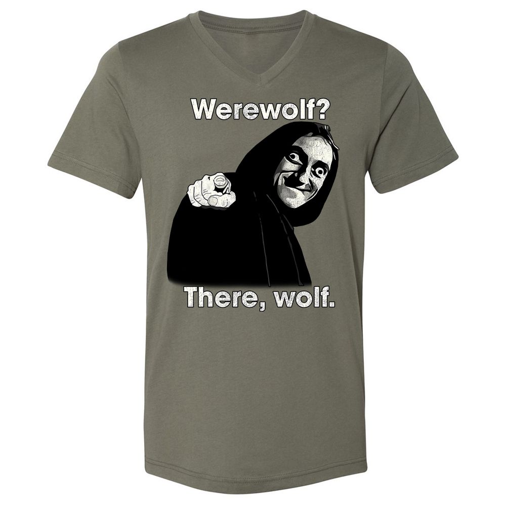 Unisex V-Neck T-Shirt - XG3TZREL - Military Green - 10