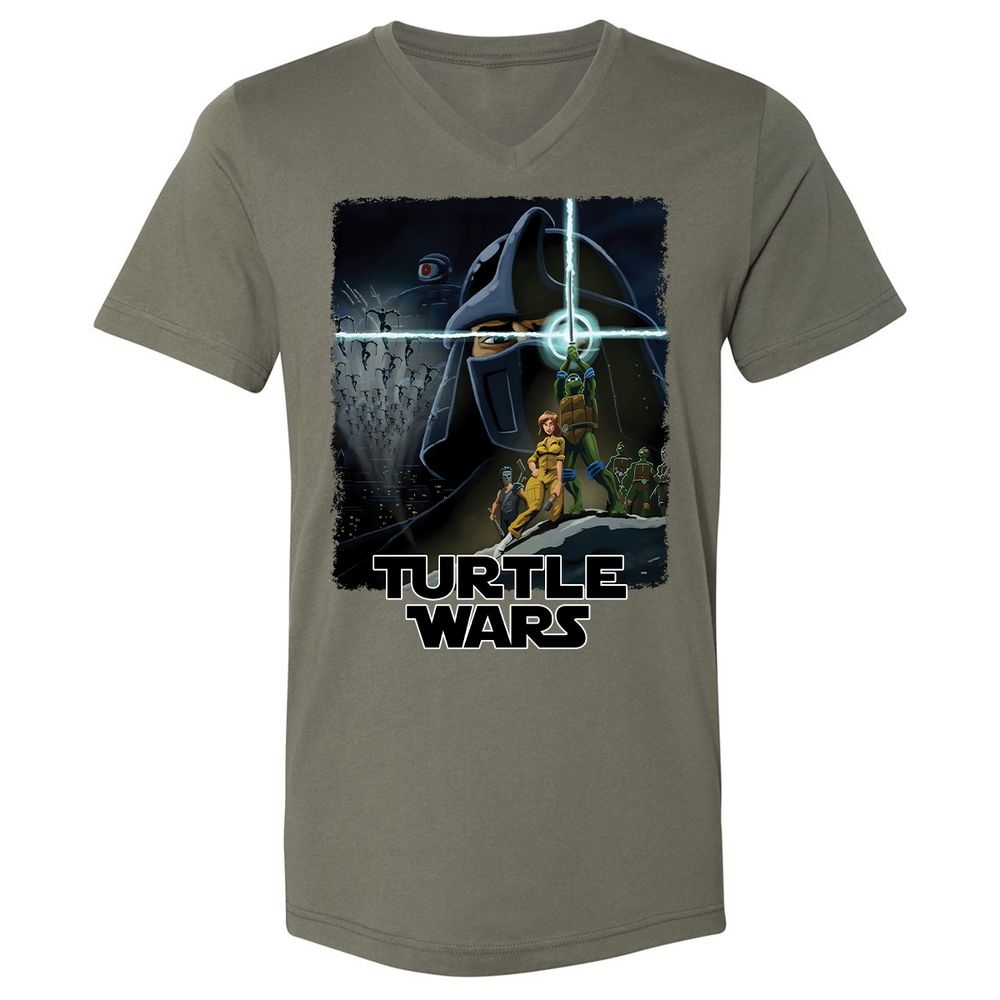 Unisex V-Neck T-Shirt - 7TR9XD6Q - Military Green - 10