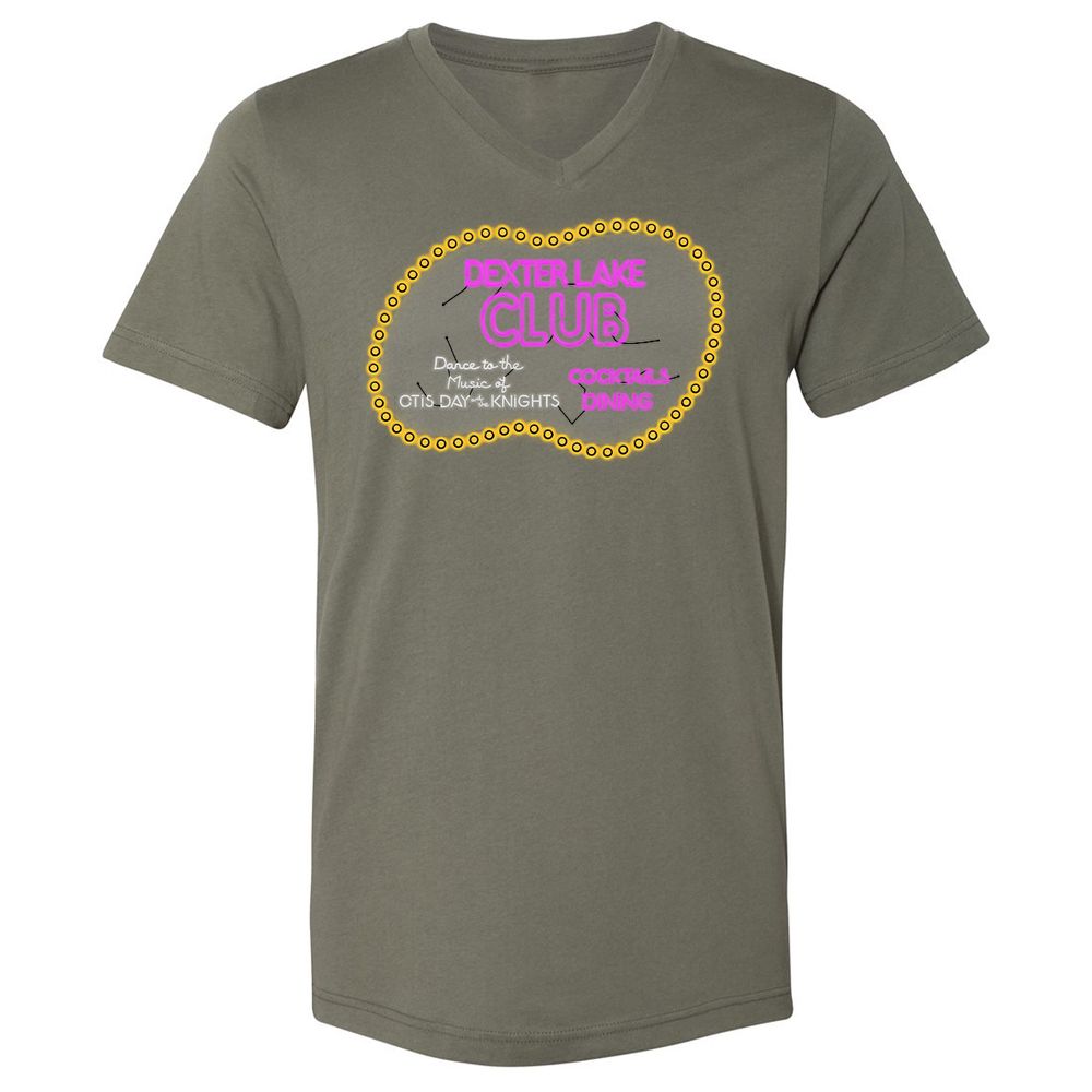 Unisex V-Neck T-Shirt - 7A43X13W - Military Green - 10
