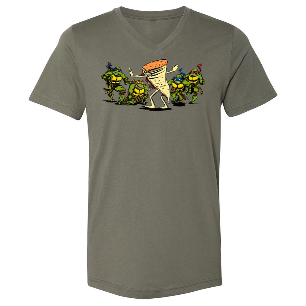 Unisex V-Neck T-Shirt - DU7DTBQC - Military Green - 10
