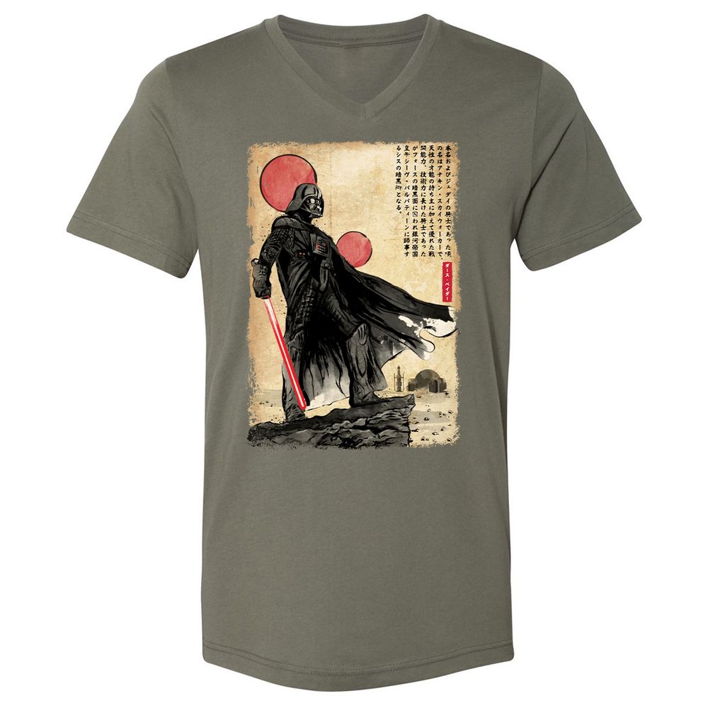 Unisex V-Neck T-Shirt - 9863N7FT - Military Green - 10