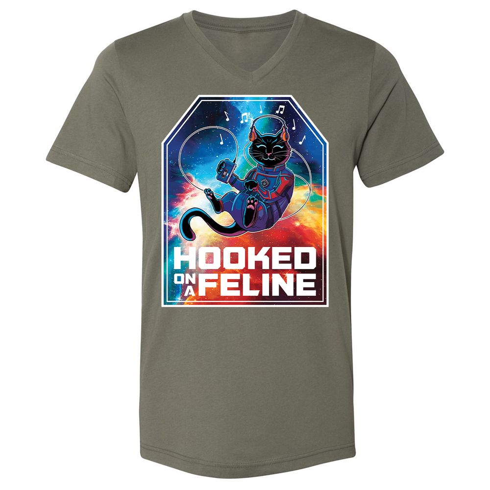 Unisex V-Neck T-Shirt - JFM3JBN1 - Military Green - 10