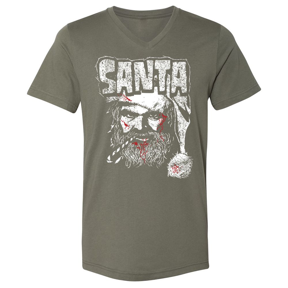 Unisex V-Neck T-Shirt - AT6QF4TE - Military Green - 10