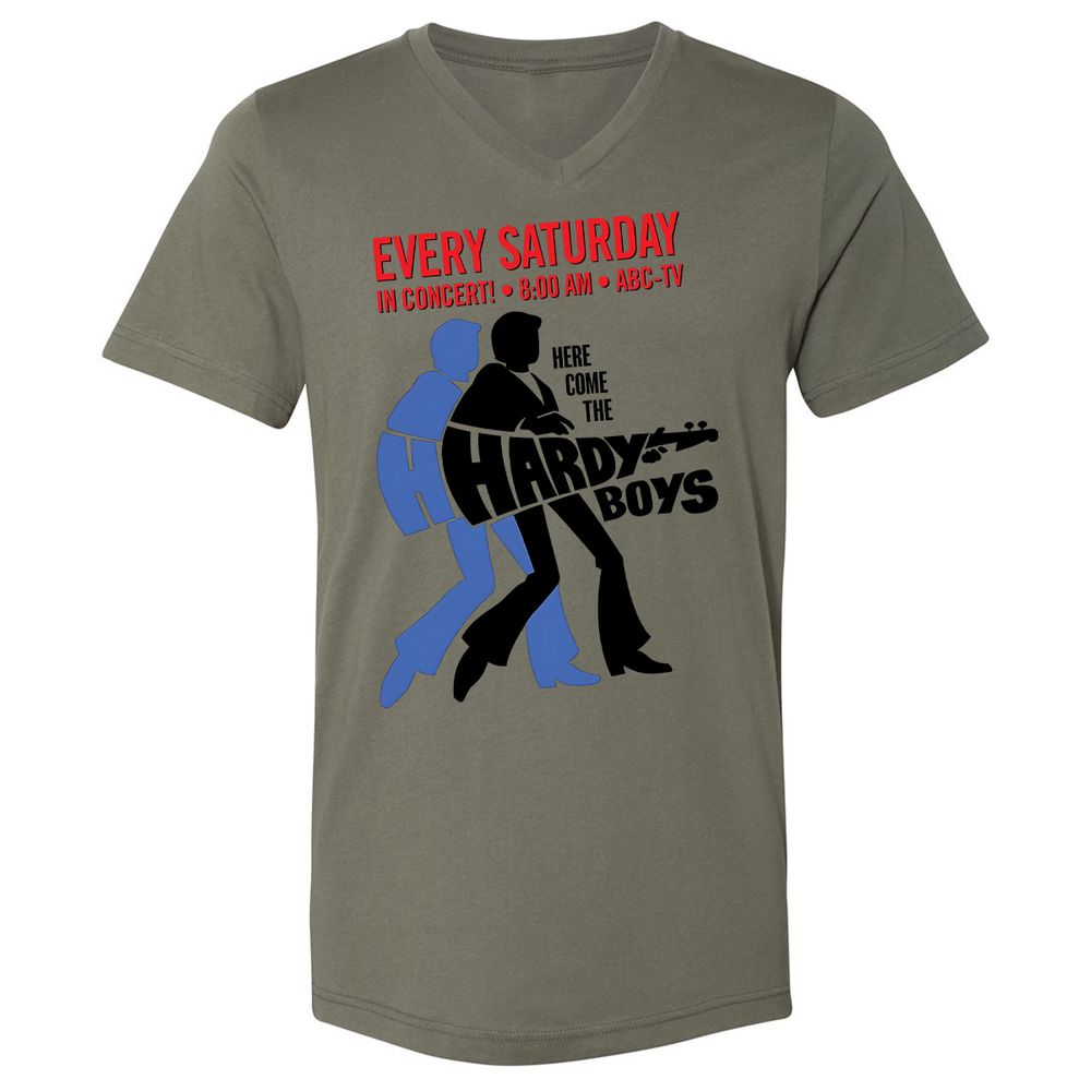 Unisex V-Neck T-Shirt - N1D6HXYE - Military Green - 10