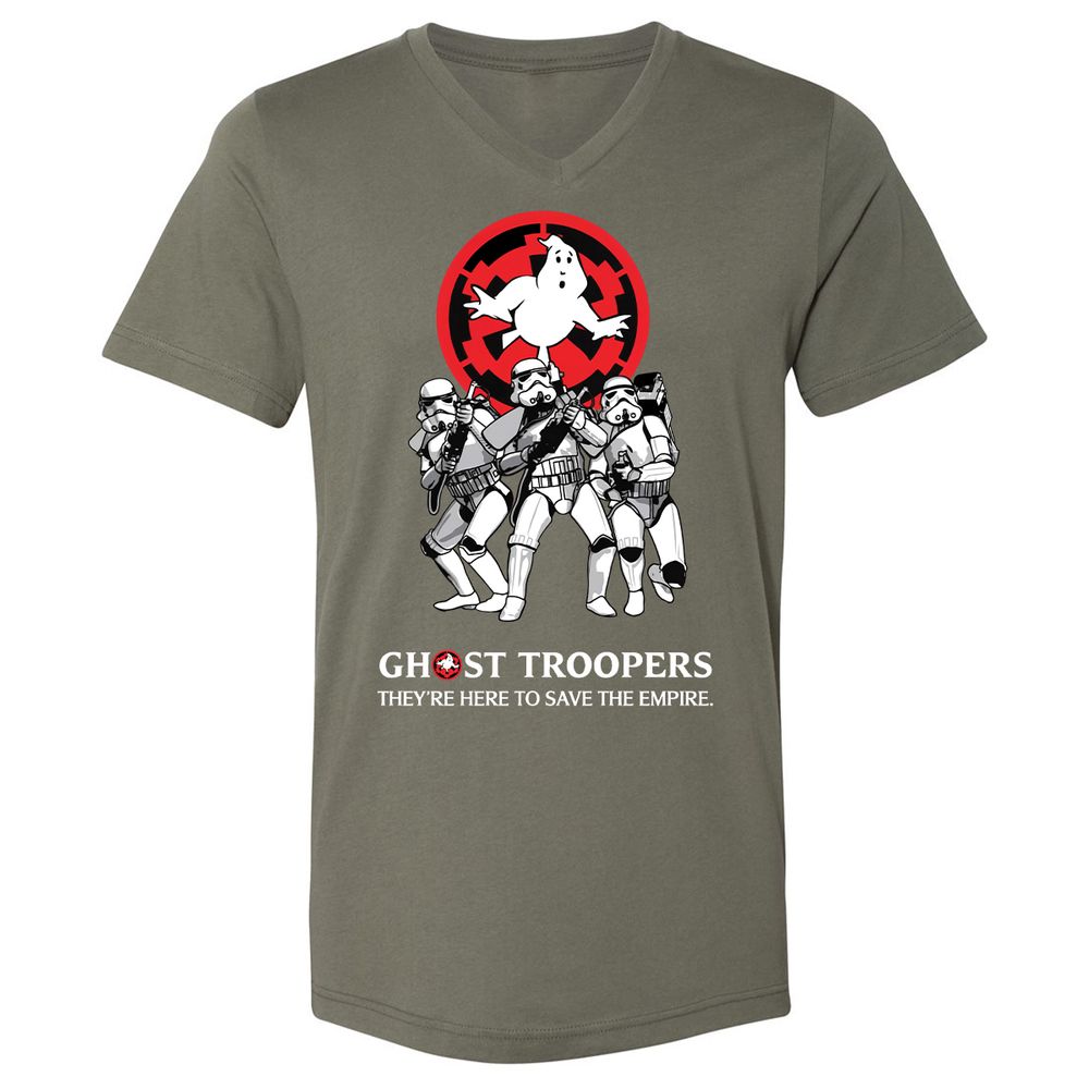 Unisex V-Neck T-Shirt - JMN9HP1D - Military Green - 10