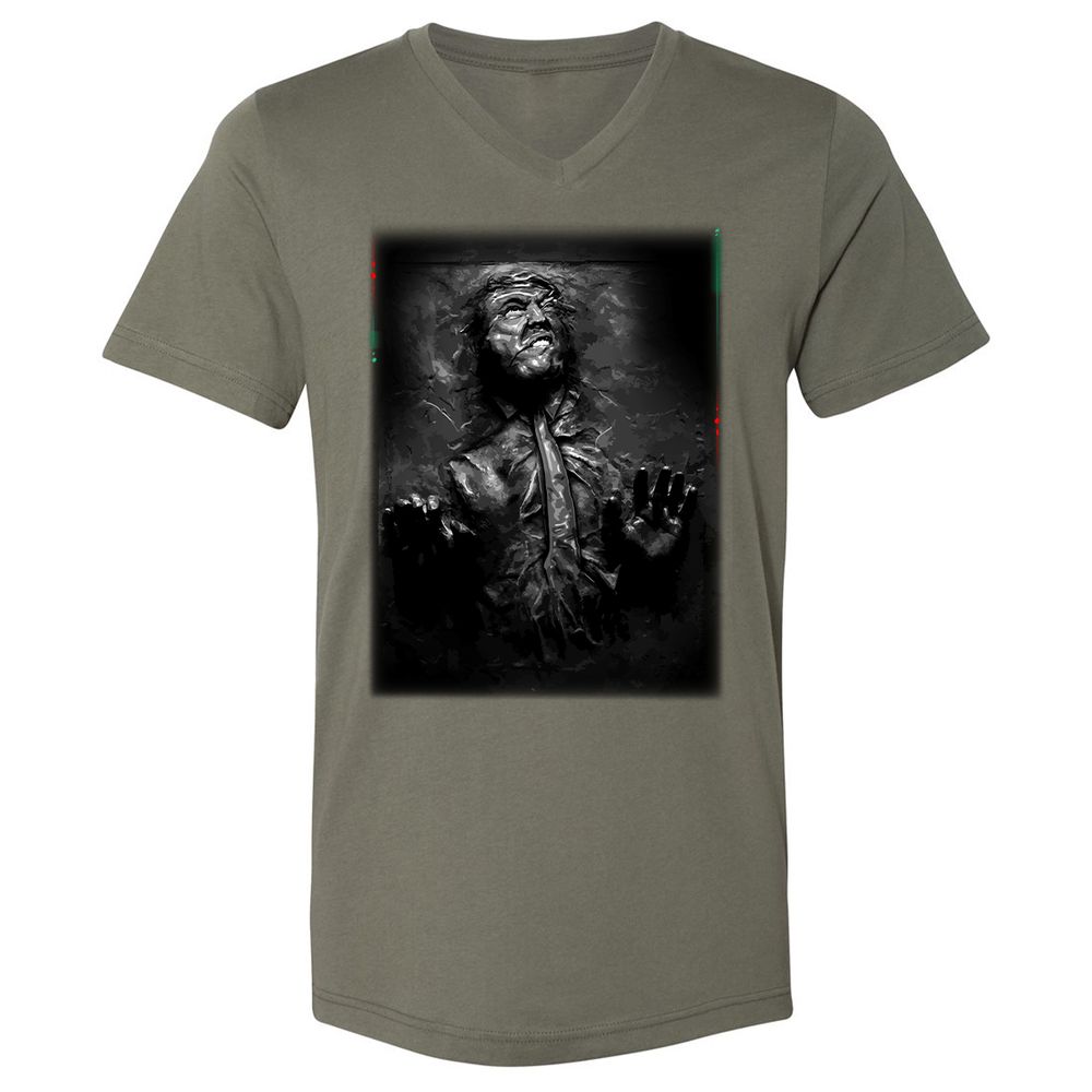 Unisex V-Neck T-Shirt - 2WBVV9WD - Military Green - 10