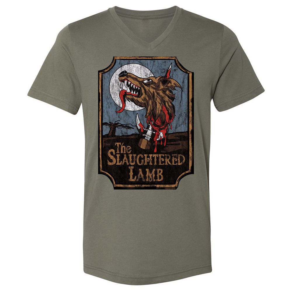 Unisex V-Neck T-Shirt - DLWPCGS2 - Military Green - 10