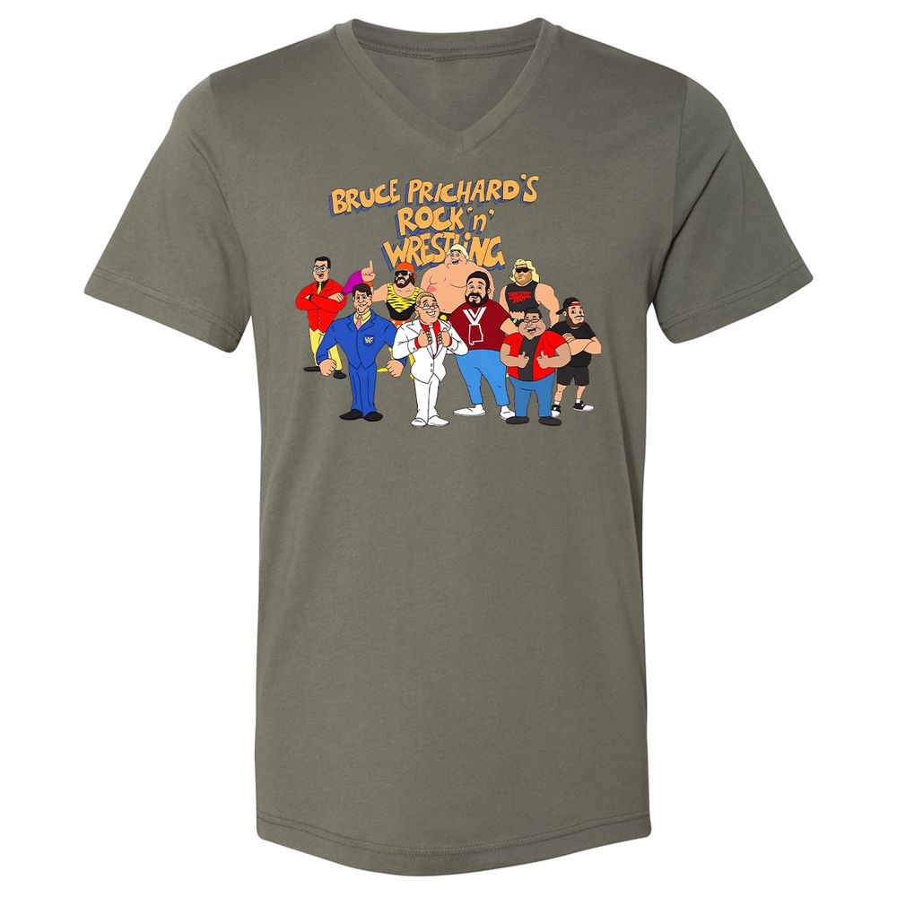 Unisex V-Neck T-Shirt - 6PDSJVES - Military Green - 10