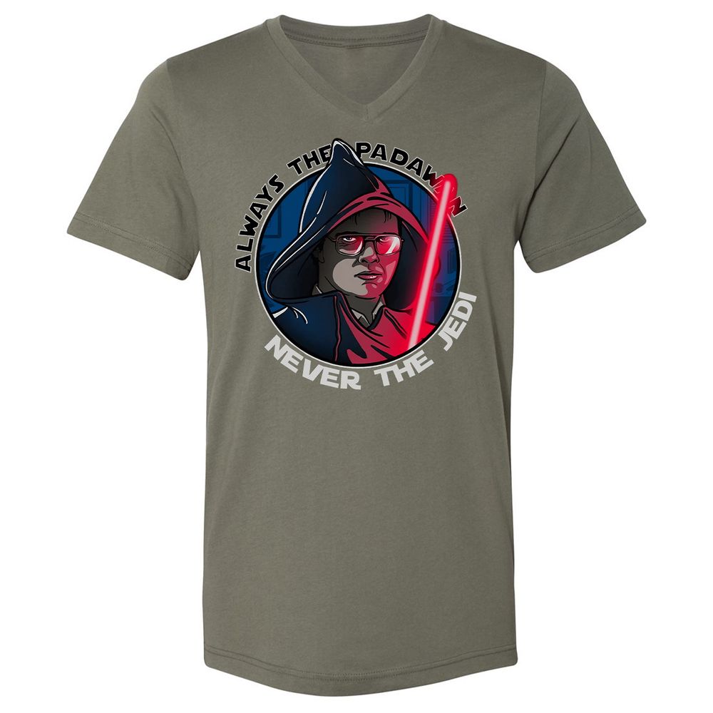 Unisex V-Neck T-Shirt - C5FKZ32J - Military Green - 10