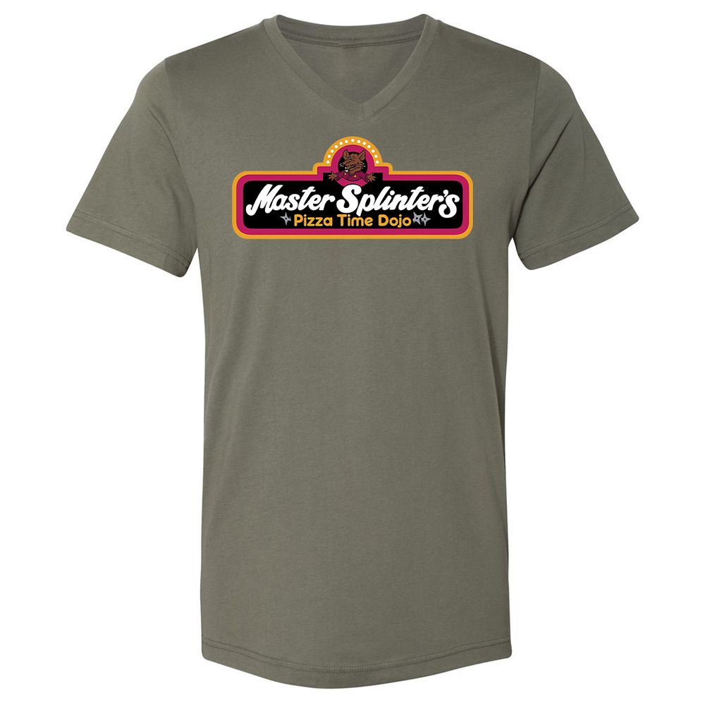 Unisex V-Neck T-Shirt - 6ZT77D7D - Military Green - 10