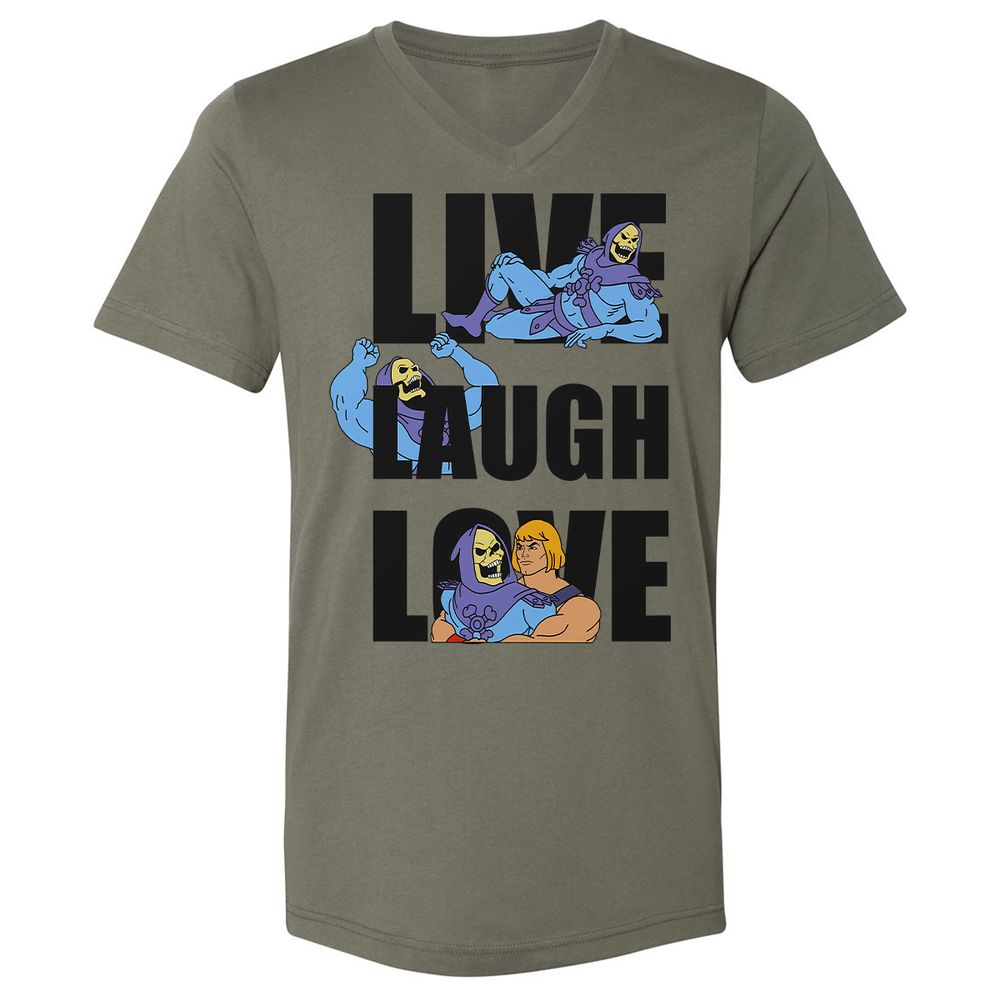 Unisex V-Neck T-Shirt - ARE6JFSF - Military Green - 10