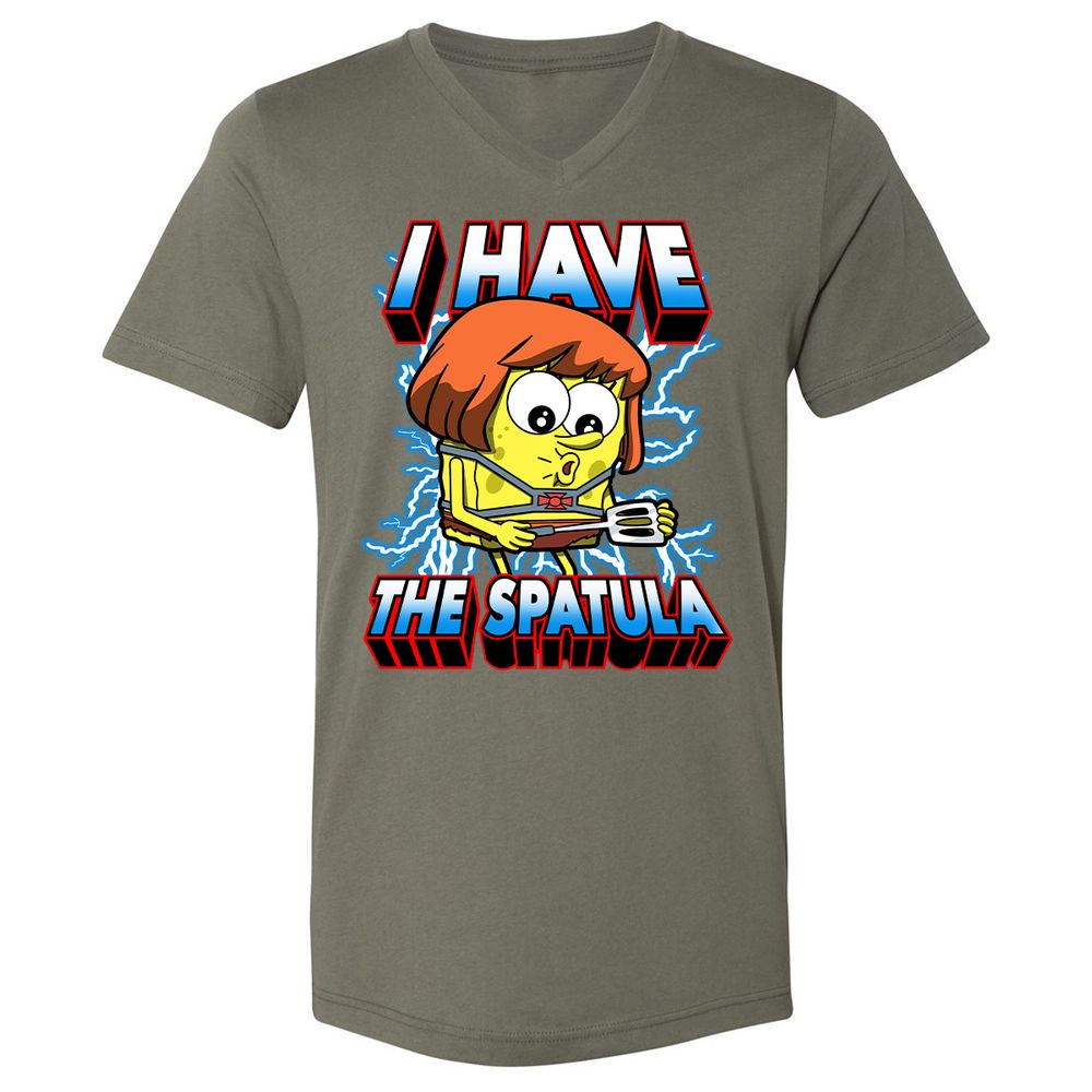 Unisex V-Neck T-Shirt - W44GA4GB - Military Green - 10