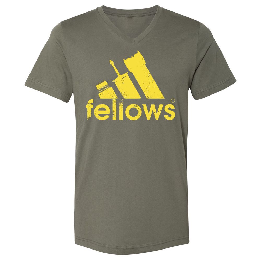 Unisex V-Neck T-Shirt - 5UTTLT3X - Military Green - 10