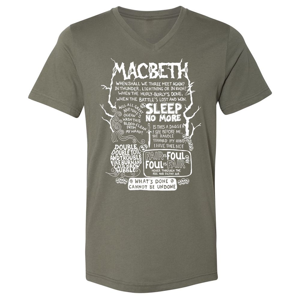 Unisex V-Neck T-Shirt - YE35DLUN - Military Green - 10