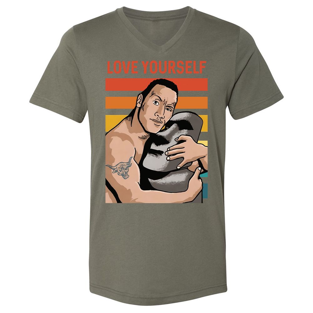 Unisex V-Neck T-Shirt - 1NVH47DA - Military Green - 10
