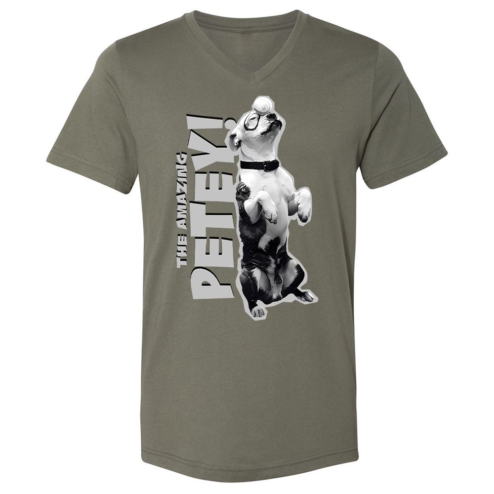 Unisex V-Neck T-Shirt - GTA4QVXH - Military Green - 10