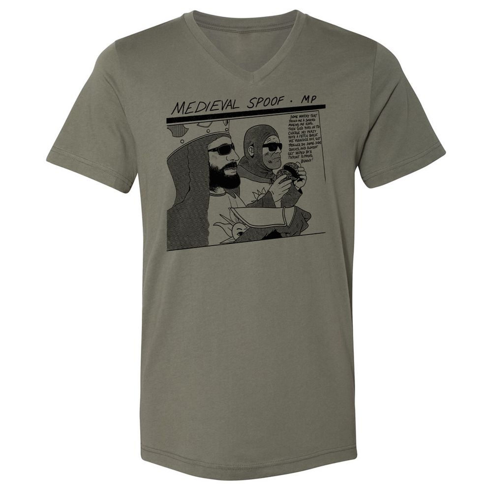 Unisex V-Neck T-Shirt - AYAUULTF - Military Green - 10