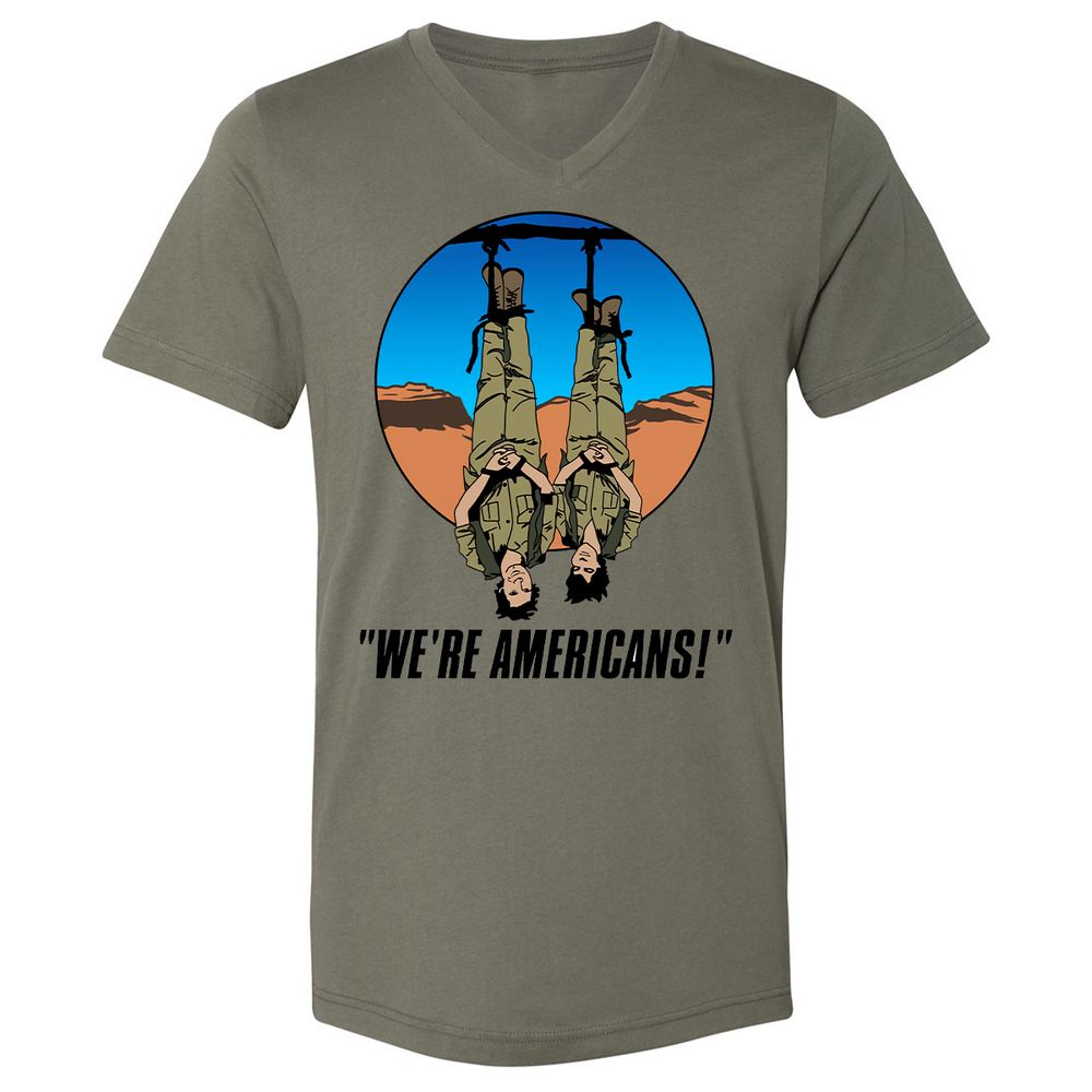 Unisex V-Neck T-Shirt - XPW1GD1X - Military Green - 10