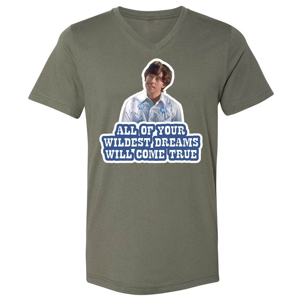 Unisex V-Neck T-Shirt - G4GLYSNU - Military Green - 10