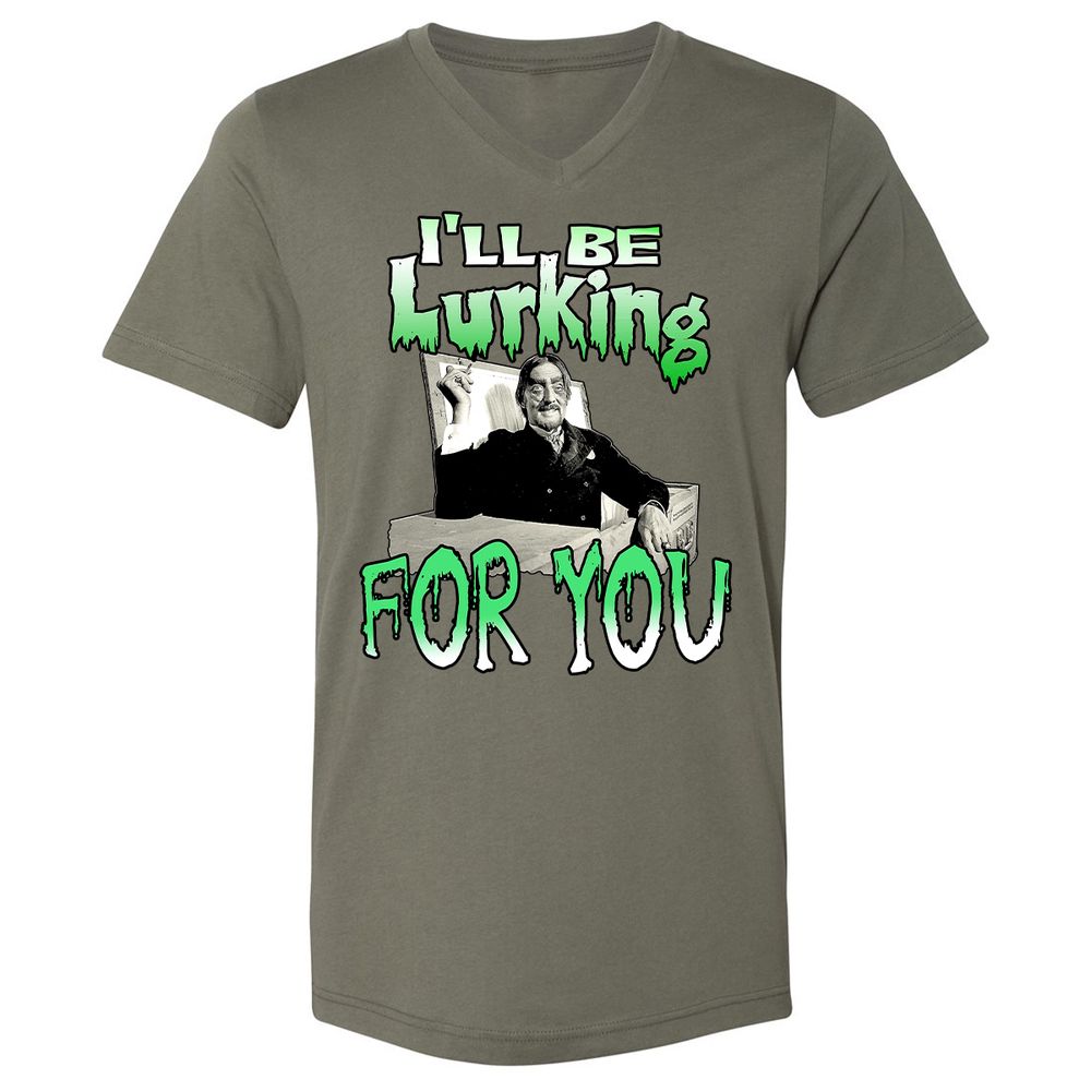 Unisex V-Neck T-Shirt - HTW4R57V - Military Green - 10