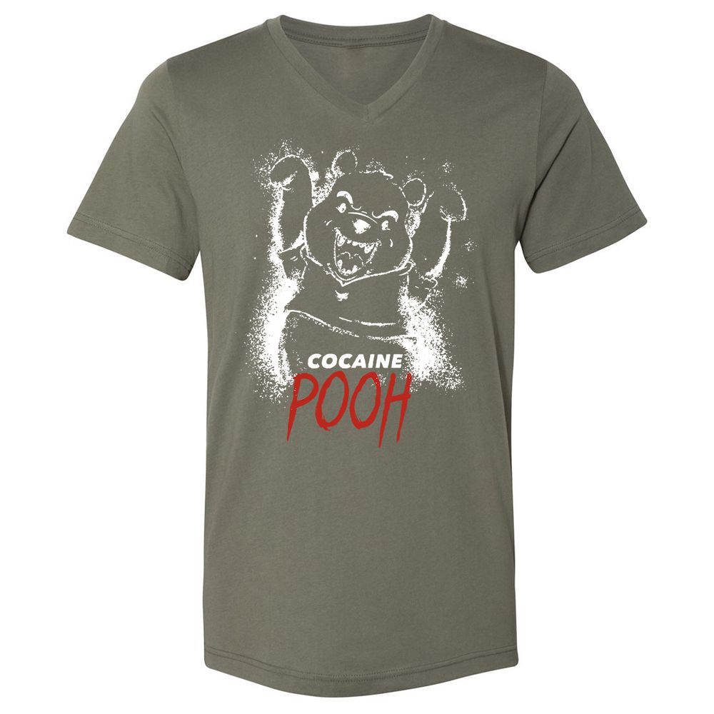 Unisex V-Neck T-Shirt - TD6LDJ6X - Military Green - 10