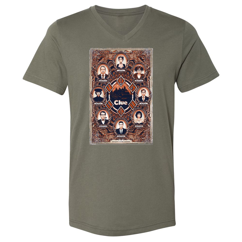 Unisex V-Neck T-Shirt - XBBCEW3E - Military Green - 10