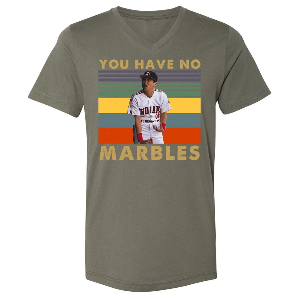 Unisex V-Neck T-Shirt - T4UJA8MQ - Military Green - 10