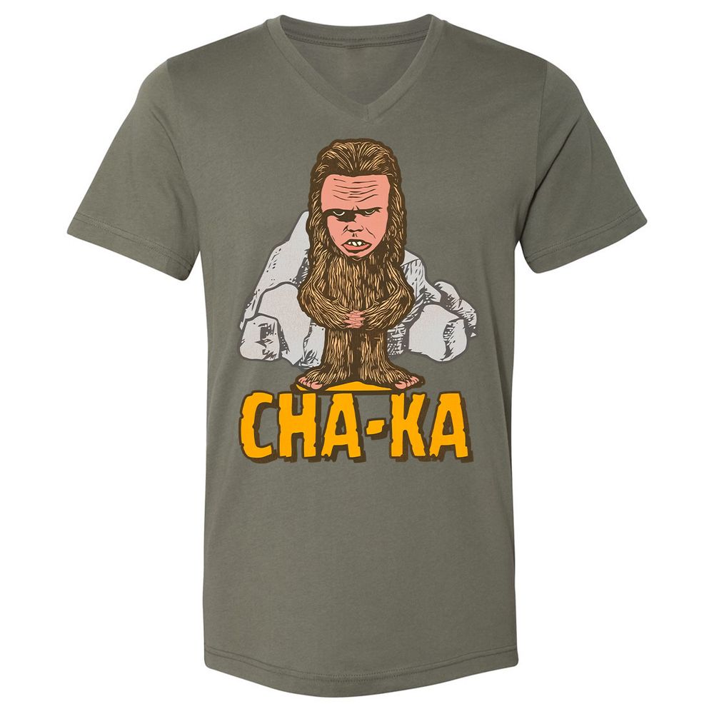 Unisex V-Neck T-Shirt - KBHDLYP8 - Military Green - 10