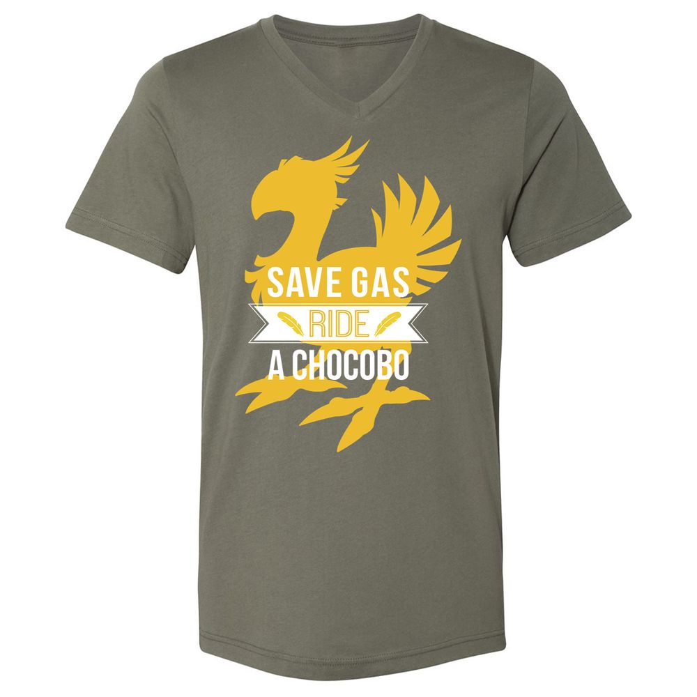 Unisex V-Neck T-Shirt - 7GPKDMGA - Military Green - 10