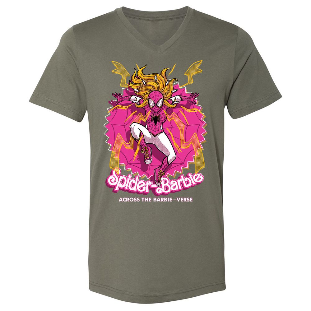 Unisex V-Neck T-Shirt - AJGCBYP3 - Military Green - 10