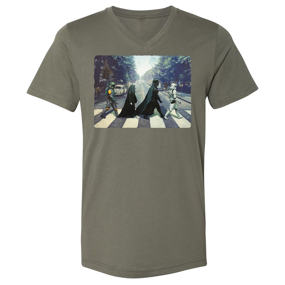 Unisex V-Neck T-Shirt - KT87ND3C - Military Green - 10