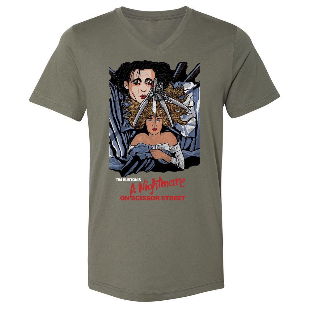 Unisex V-Neck T-Shirt - 28UUK48K - Military Green - 10