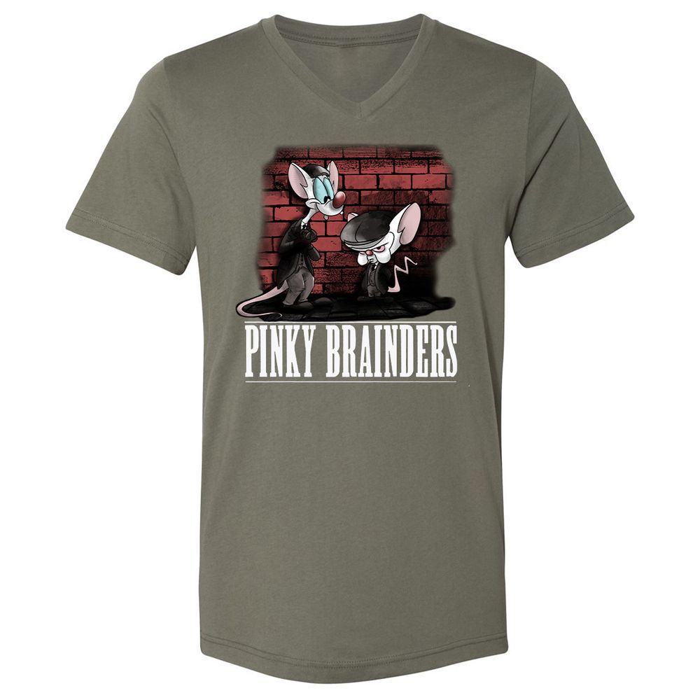 Unisex V-Neck T-Shirt - 8X8QRLFP - Military Green - 10