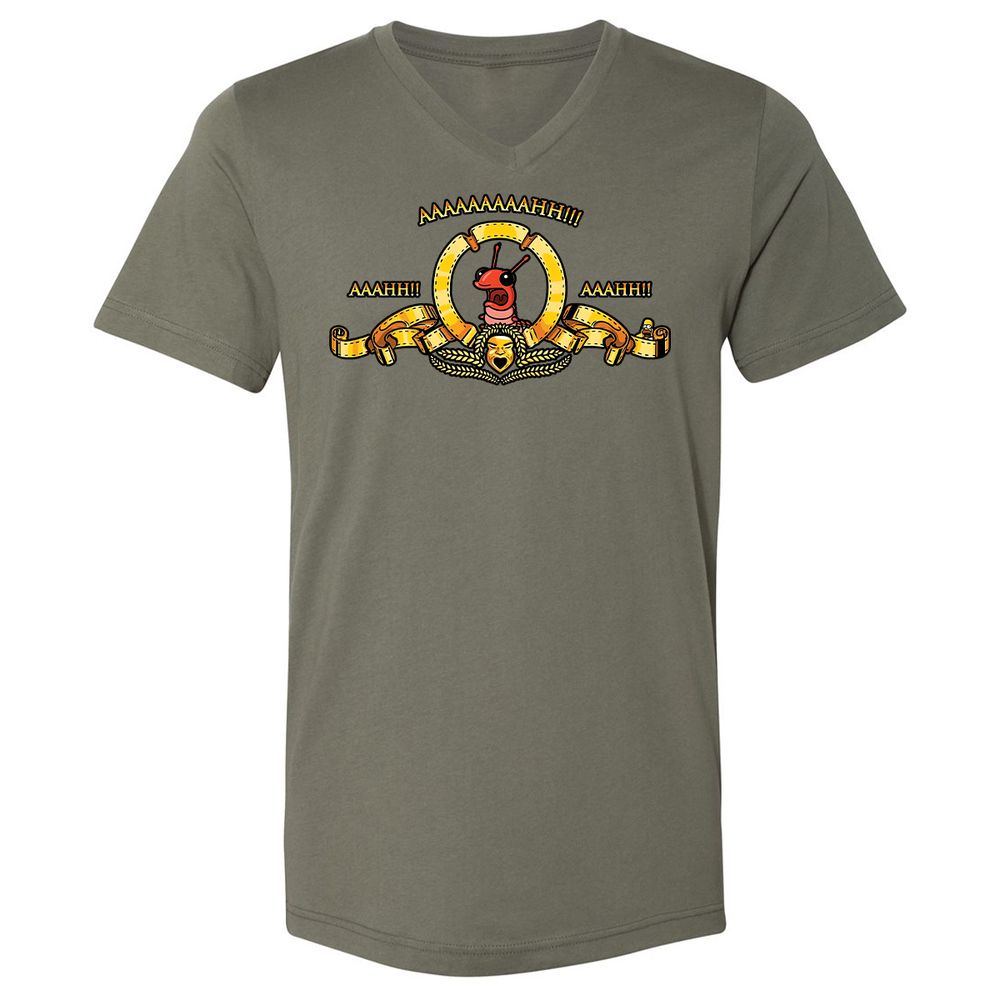 Unisex V-Neck T-Shirt - A257GX3S - Military Green - 10