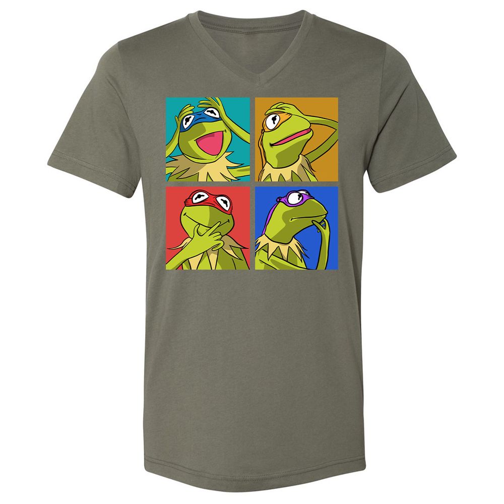 Unisex V-Neck T-Shirt - AVP34FVM - Military Green - 10