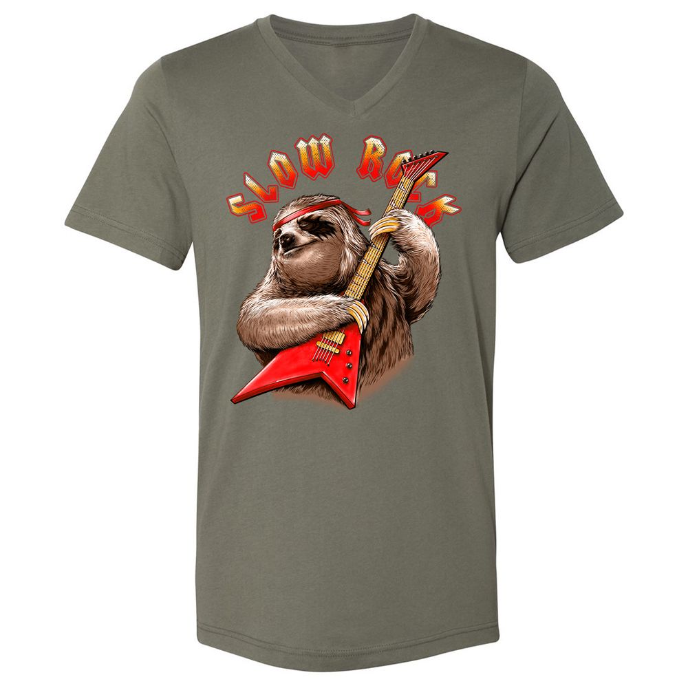 Unisex V-Neck T-Shirt - MLR2Z67B - Military Green - 10