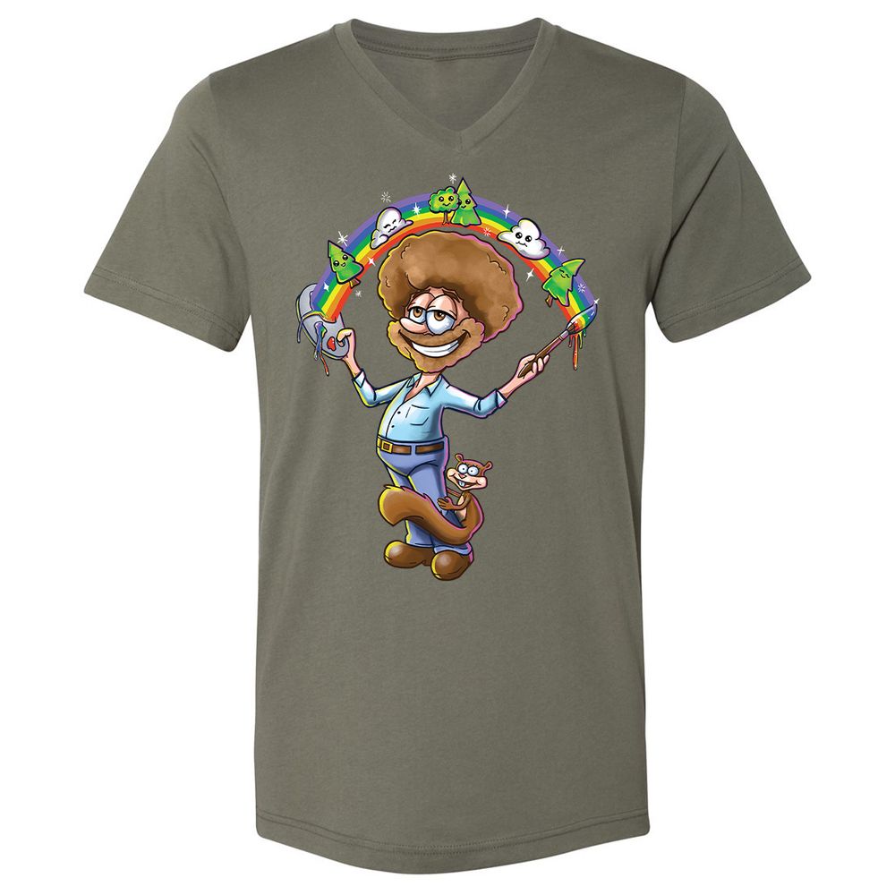 Unisex V-Neck T-Shirt - EVG9AS1B - Military Green - 10