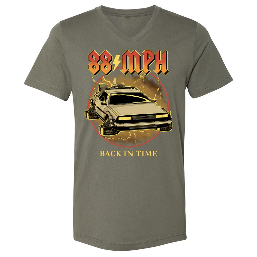 Unisex V-Neck T-Shirt - VE3FR5UV - Military Green - 10