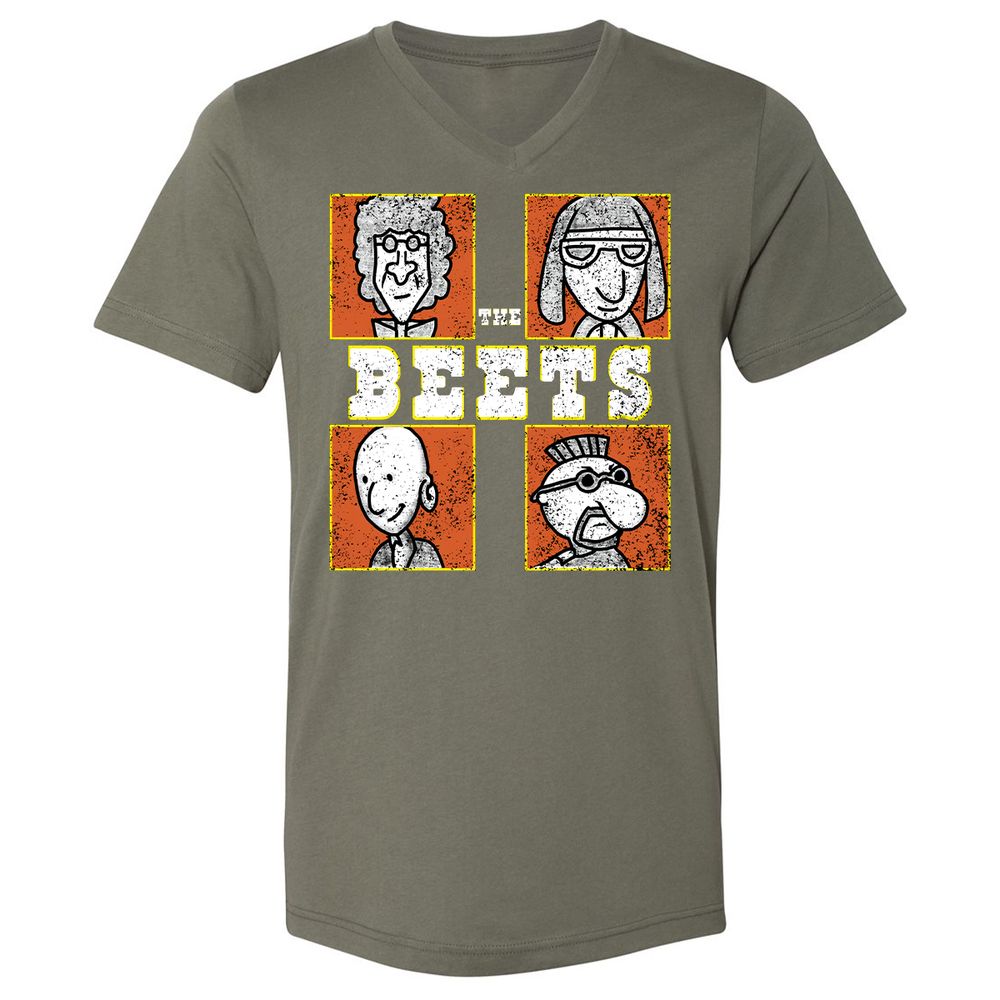 Unisex V-Neck T-Shirt - DE939491 - Military Green - 10