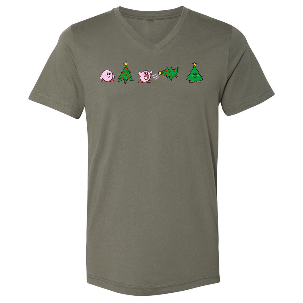 Unisex V-Neck T-Shirt - 2XNGVC66 - Military Green - 10