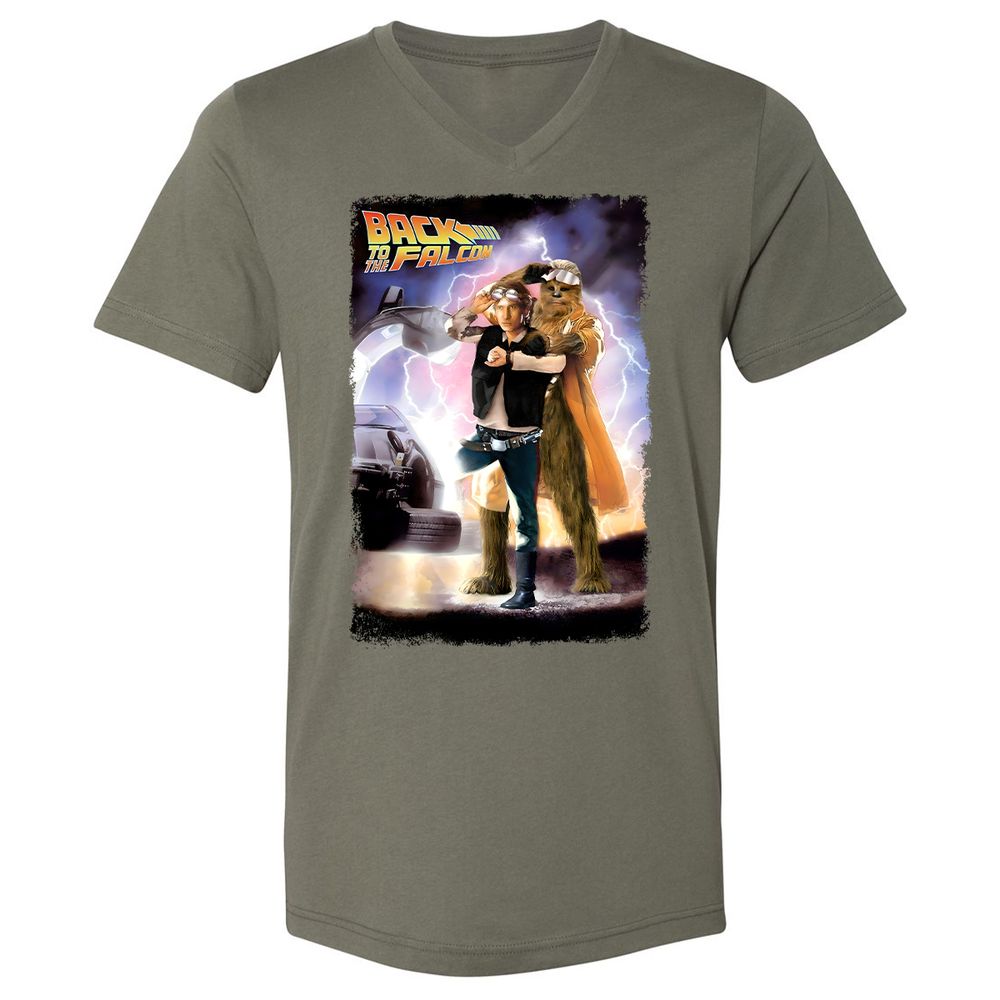 Unisex V-Neck T-Shirt - ASEKK2KJ - Military Green - 10