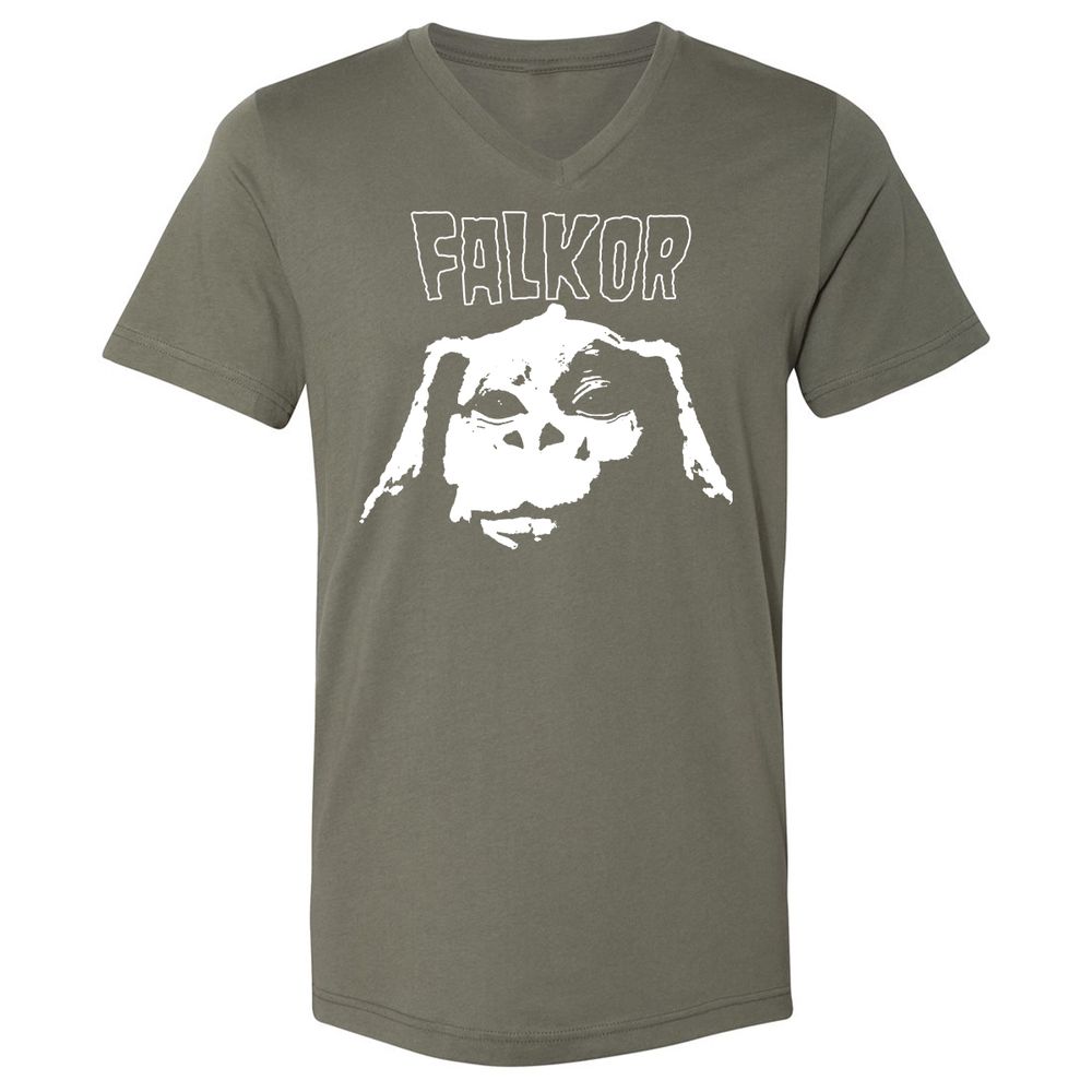 Unisex V-Neck T-Shirt - K616N8QG - Military Green - 10