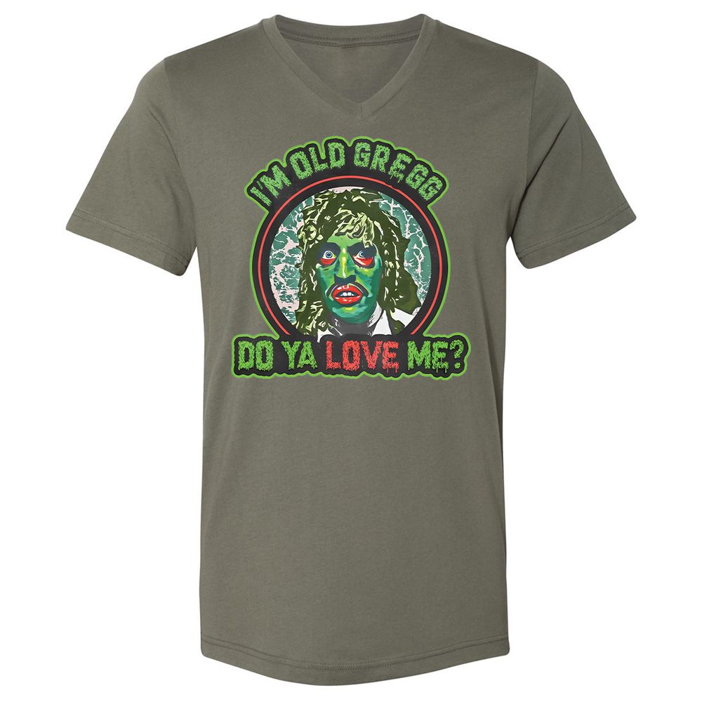 Unisex V-Neck T-Shirt - C1CJ1SWA - Military Green - 10