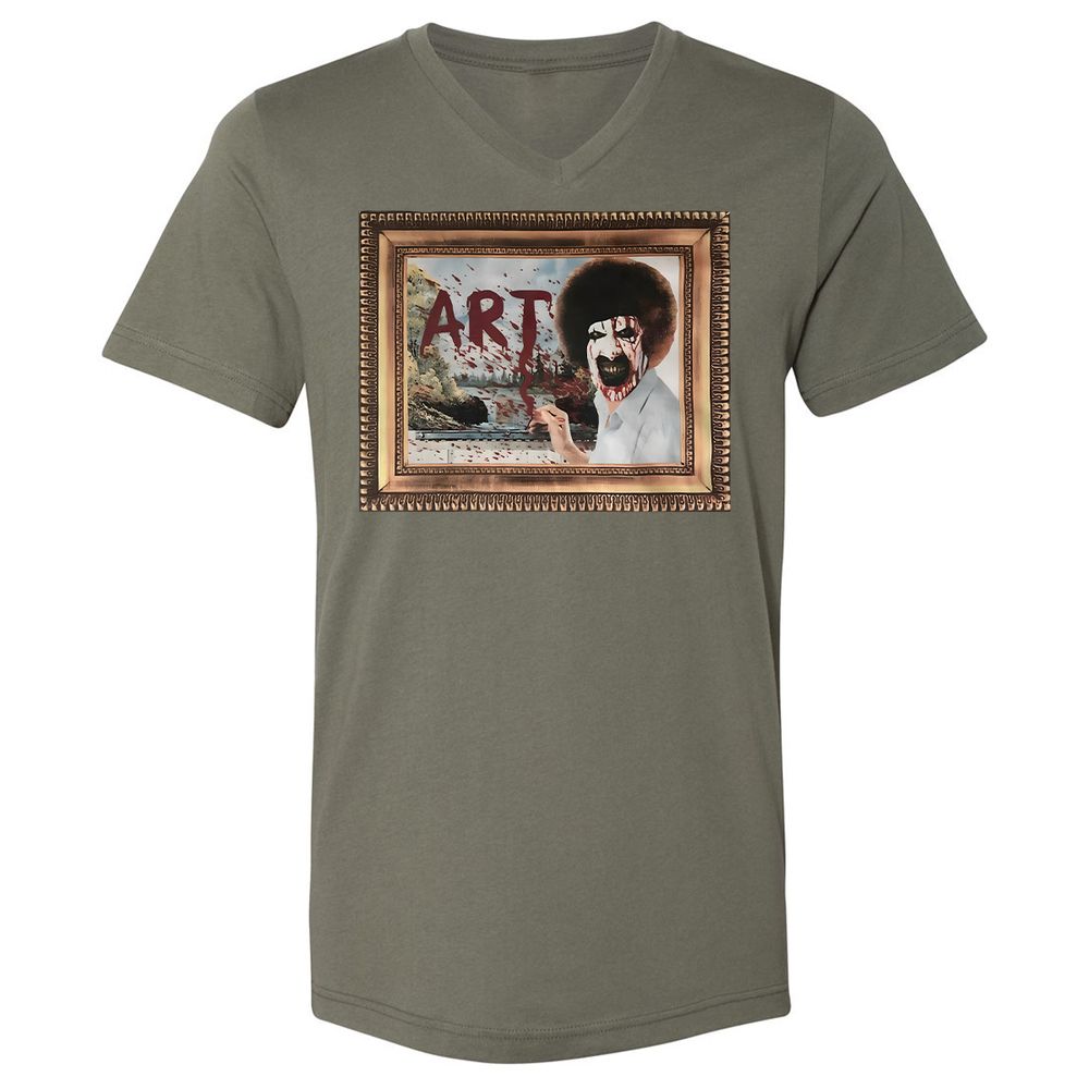 Unisex V-Neck T-Shirt - BWV4E9M1 - Military Green - 10